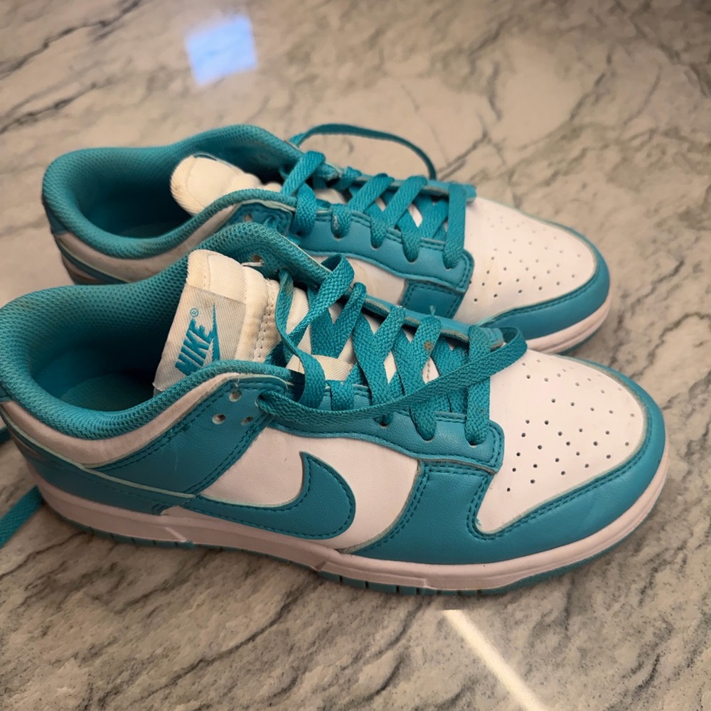 Nike Kids' Aqua and White Sneakers